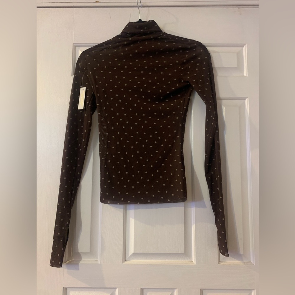 New AFRM mesh tutle neck top
polka dot
